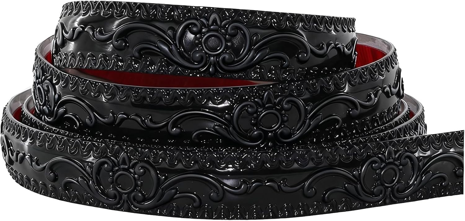 Flexible Self Adhesive Wall Trim in Black