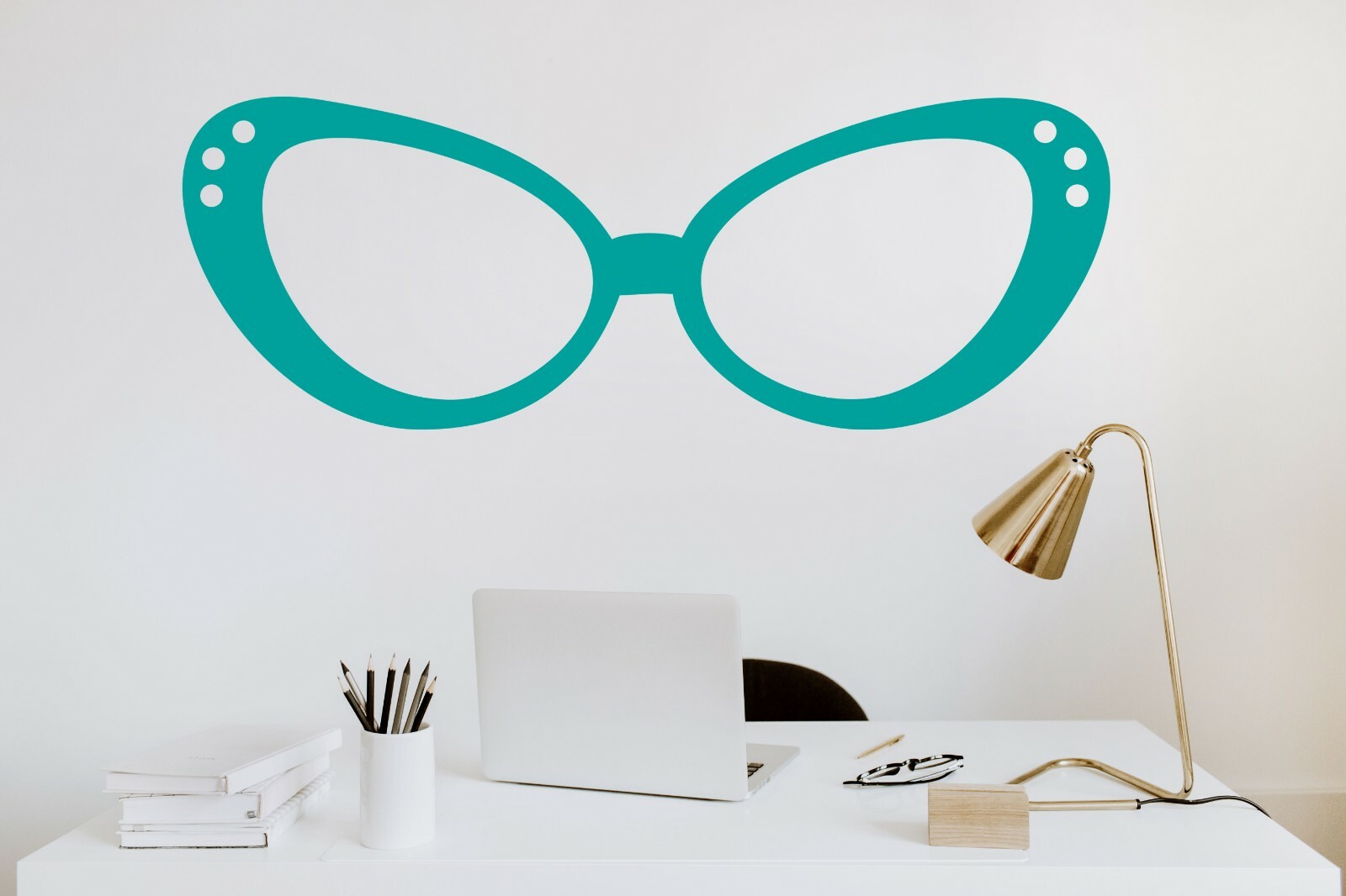 Glasses Wall Decal, Retro Eye Glasses, Glasses Wall Decal, Optometrist Decor