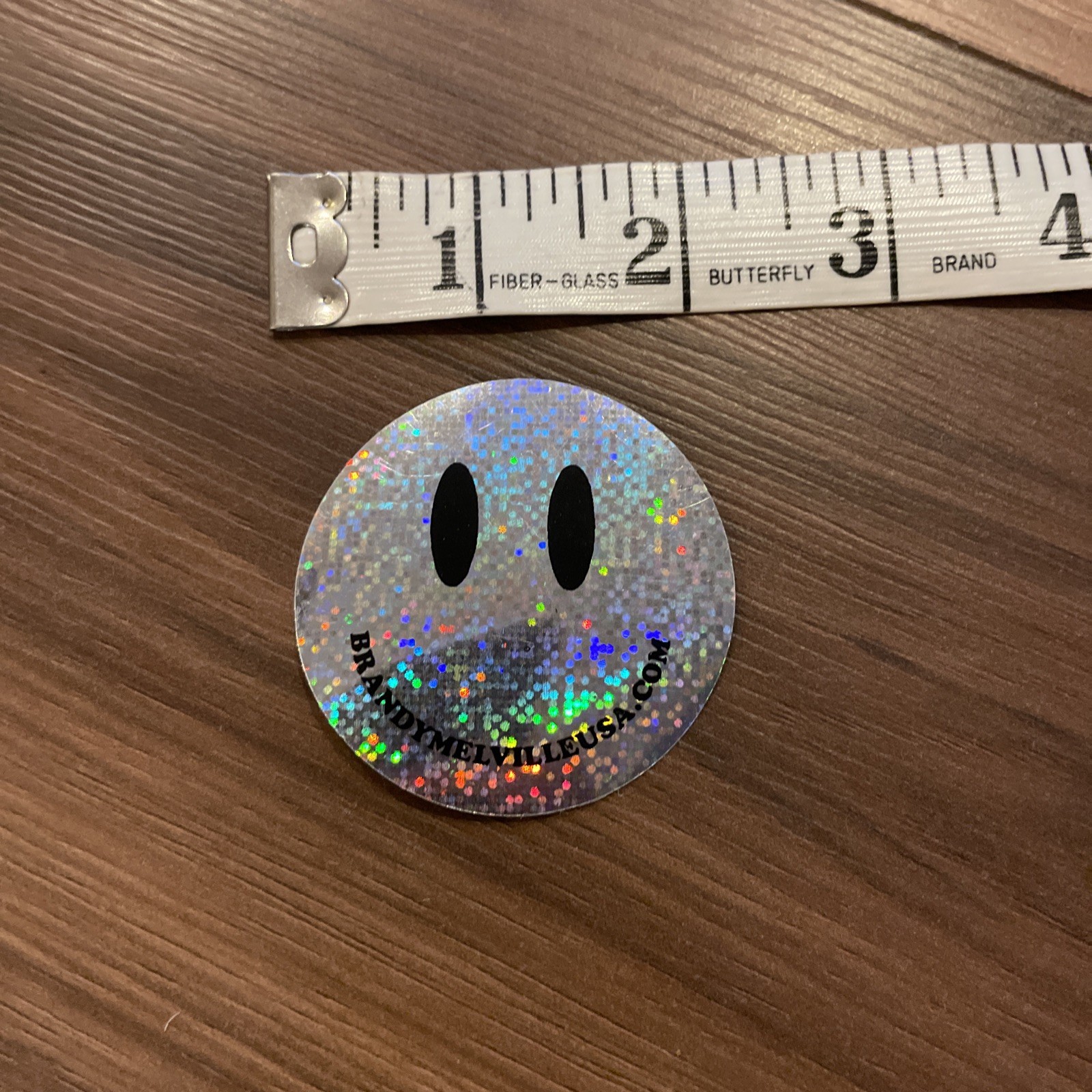 Brandy Melville Holographic Smiley Face Sticker
