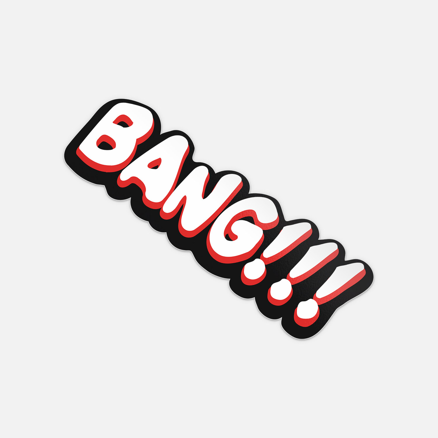 Bang Word Speech Bubble Comic Book Vinyl Sticker Decal
