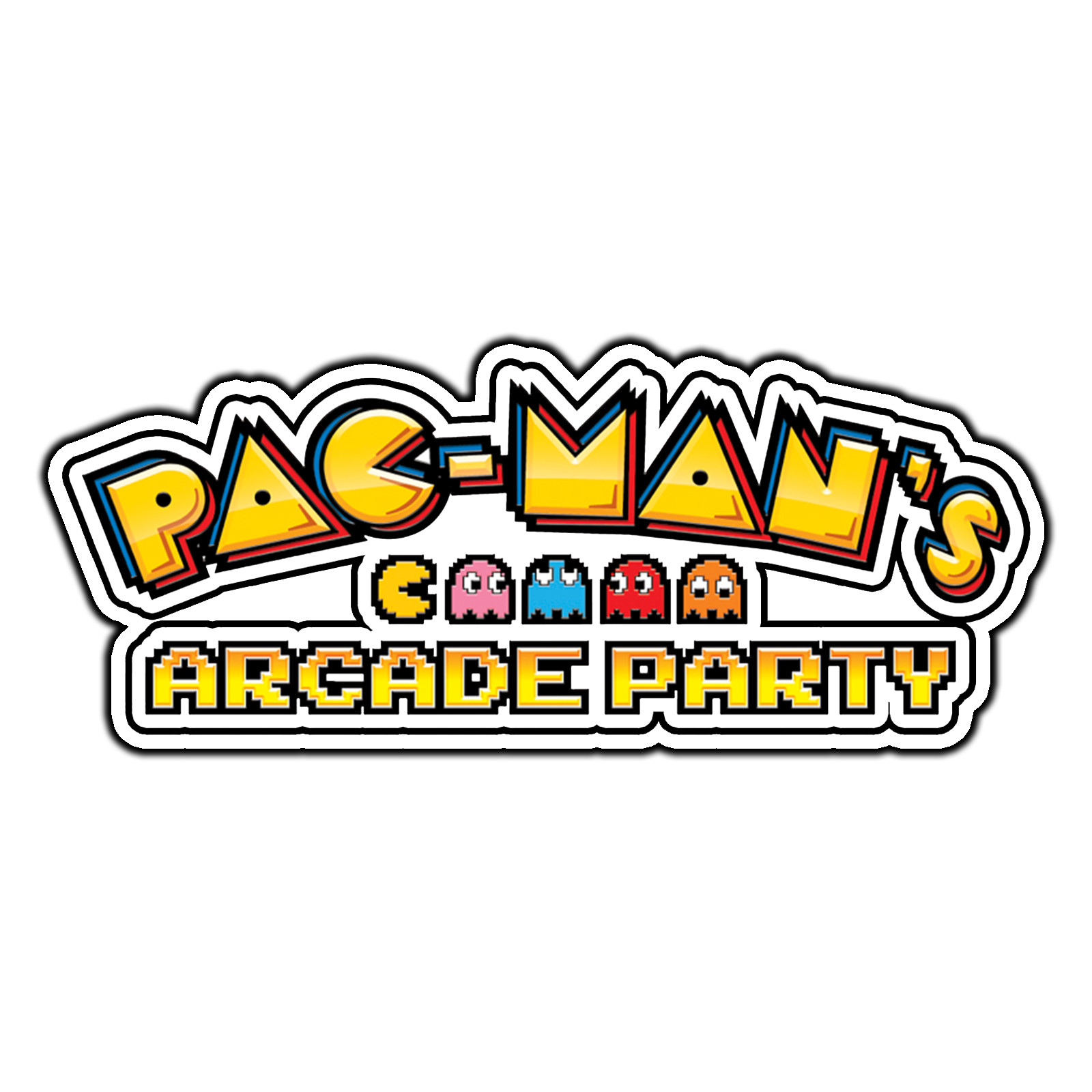 Pac-Man's Arcade Party Logo #1 Gaming Sticker Waterproof Vinyl Decal Die-Cut
