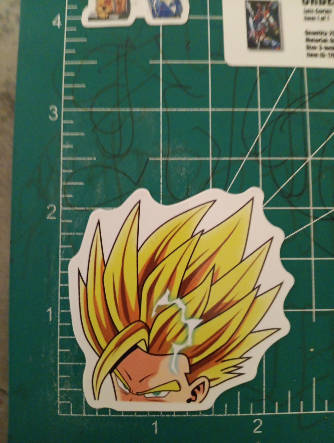 DRAGON BALL Z STICKER X VYNIL DIE-CUT STICKER X HIGH GLOSS STICKER X 3X2 INCHES