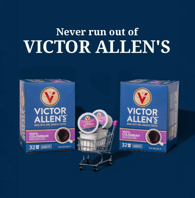 Victor Allen's Coffee Donut Shop Blend Medium Roast 80 Count Single Serve Pods