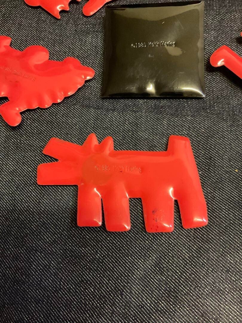 Keith Haring POP SHOP TOKYO Sticker & Magnets 1987 Silk Screen 10.2 x 14.3 in