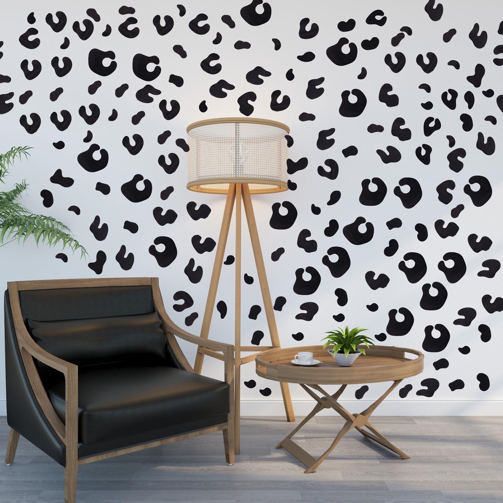 360 PCS Black Leopard Print Stickers, Cheetah Print Stickers Removable Vinyl …