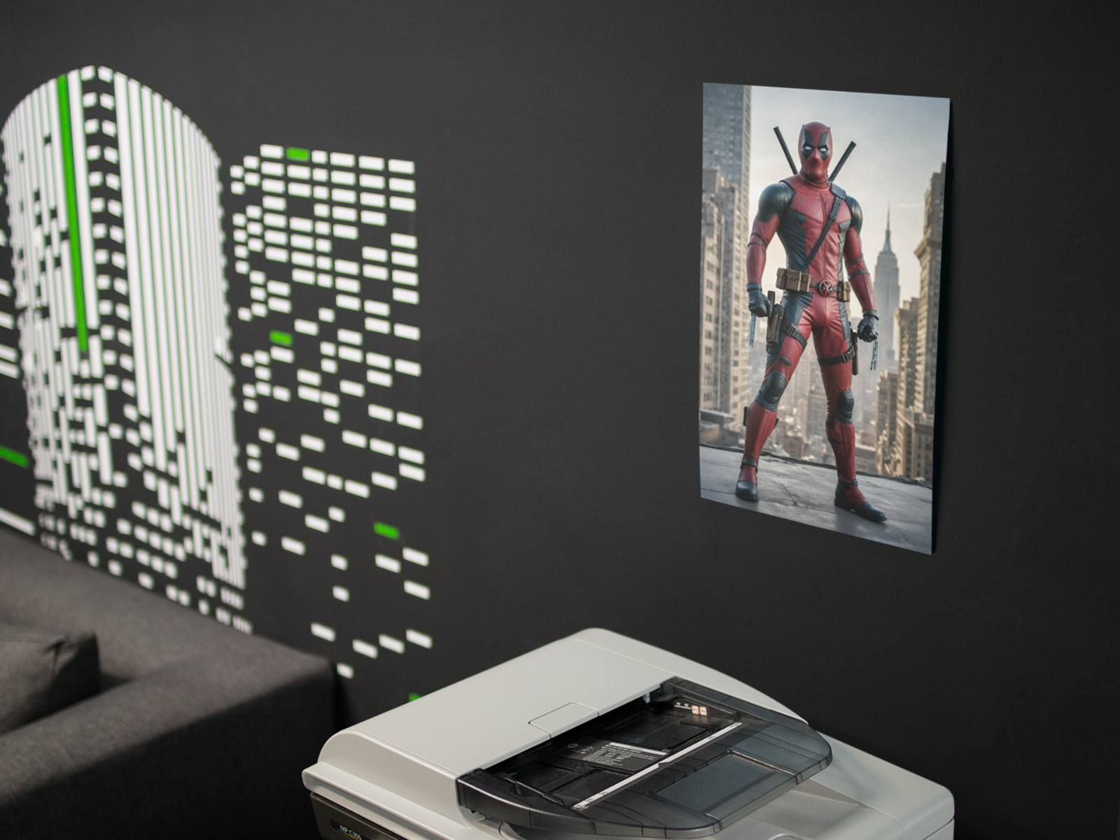 DEADPOOL Comic Wall Vinyl Decal Graphic Poster (Removable Adhesive Backing)