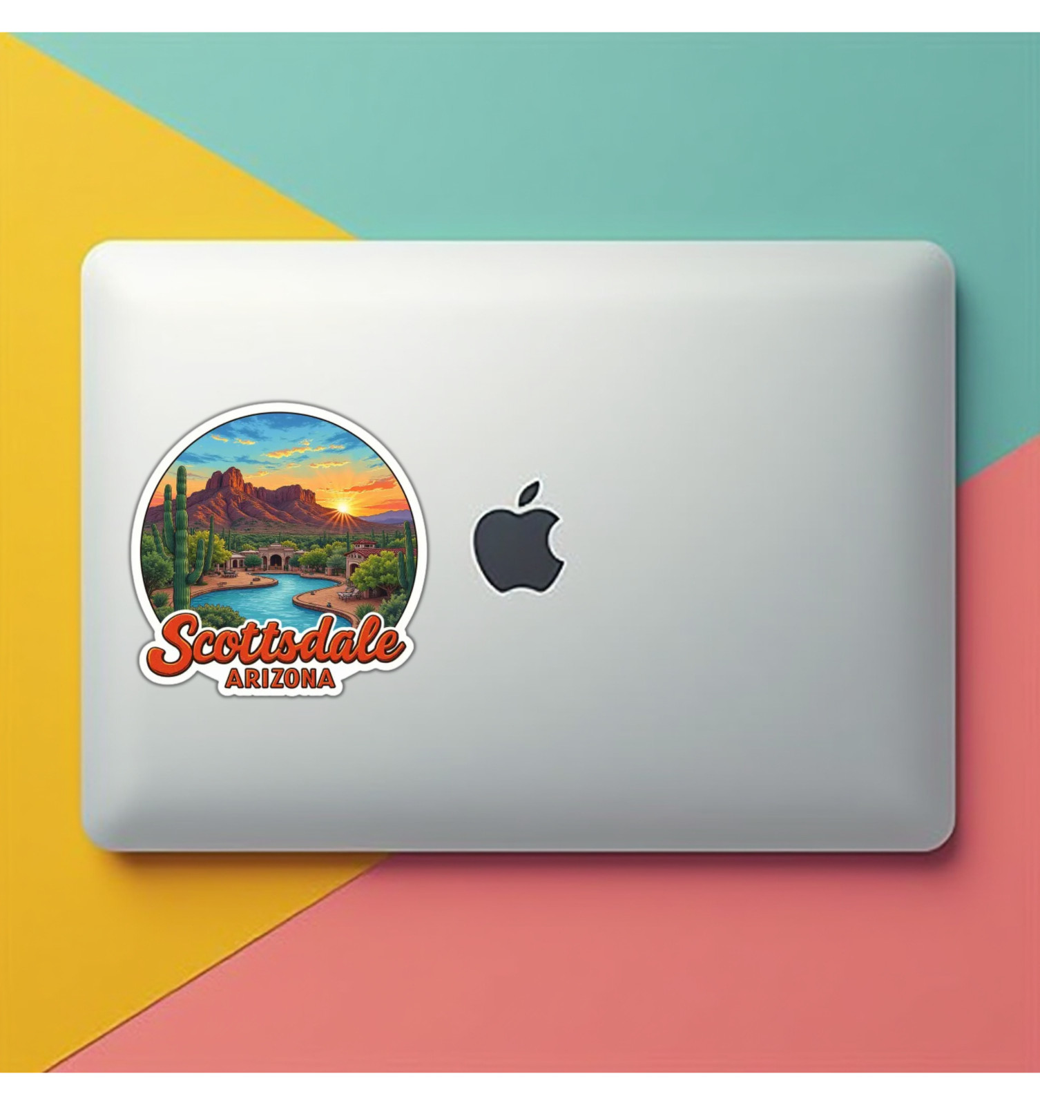 Scottsdale Arizona Fridge Magnet or Laptop Sticker