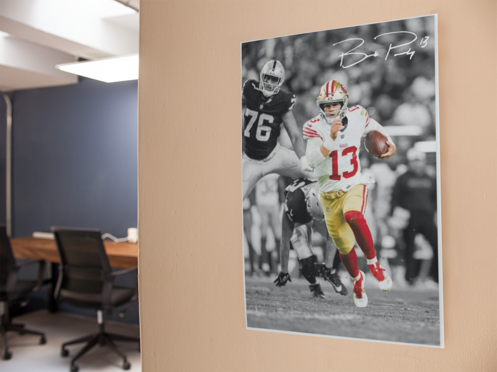 BROCK PURDY Football Wall Vinyl Decal Poster Print Removable Adhesive