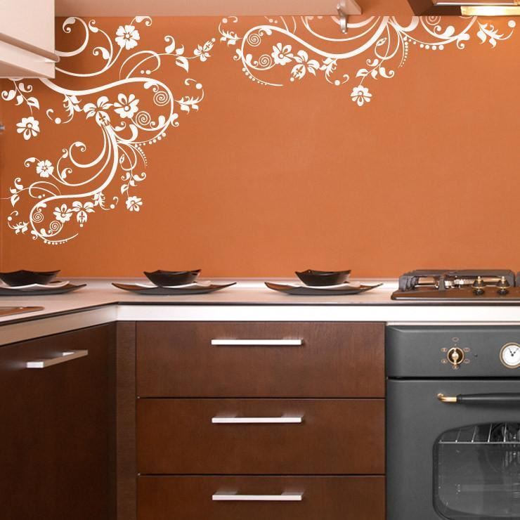 Stickerbrand Swirl Flower Floral Wall Decal Sticker Design Home Decor #262