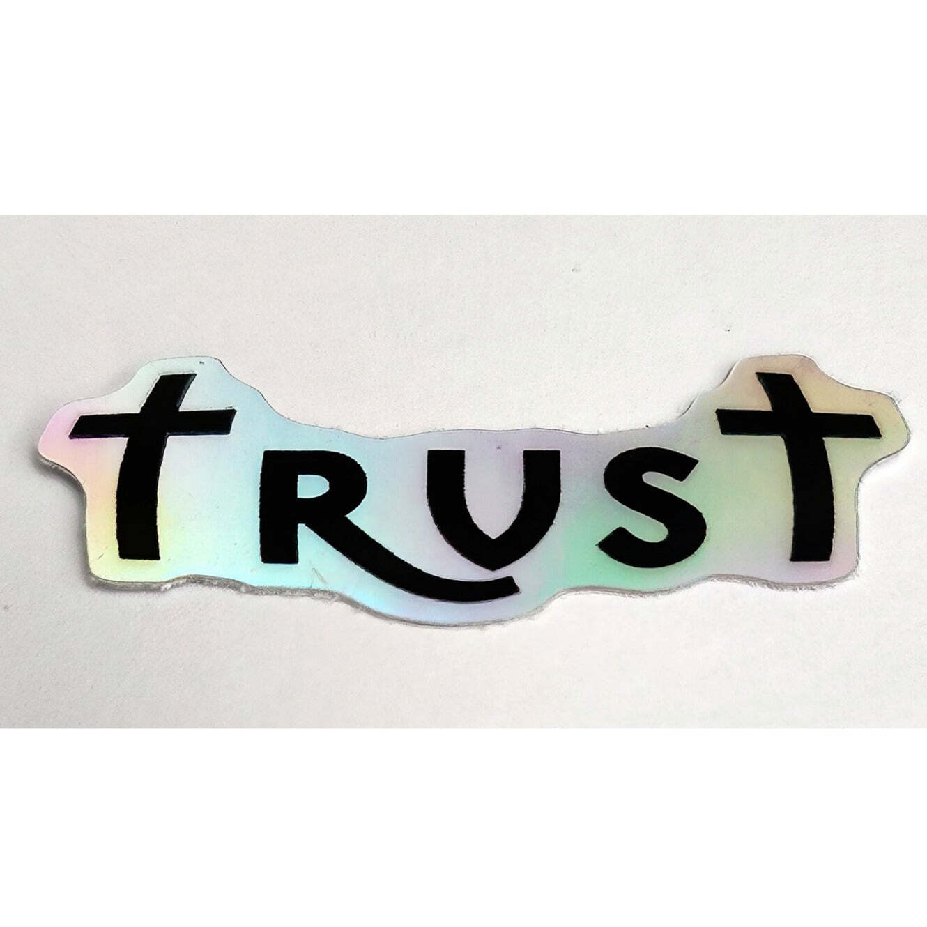 Holographic Die-Cut Stickers "Trust"
