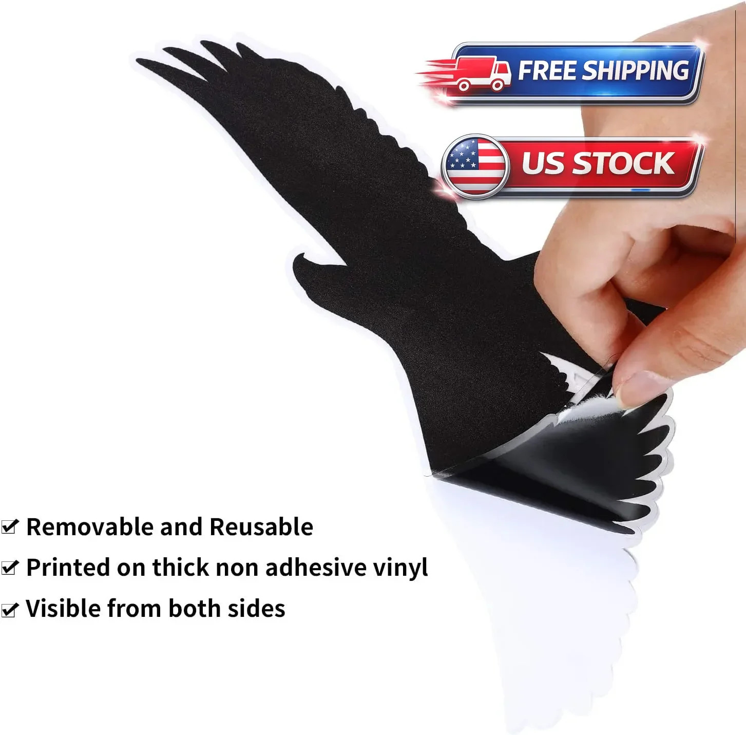 Window Decals for Bird Strikes,20 Pieces Large Leaf Shape anti Collision Window