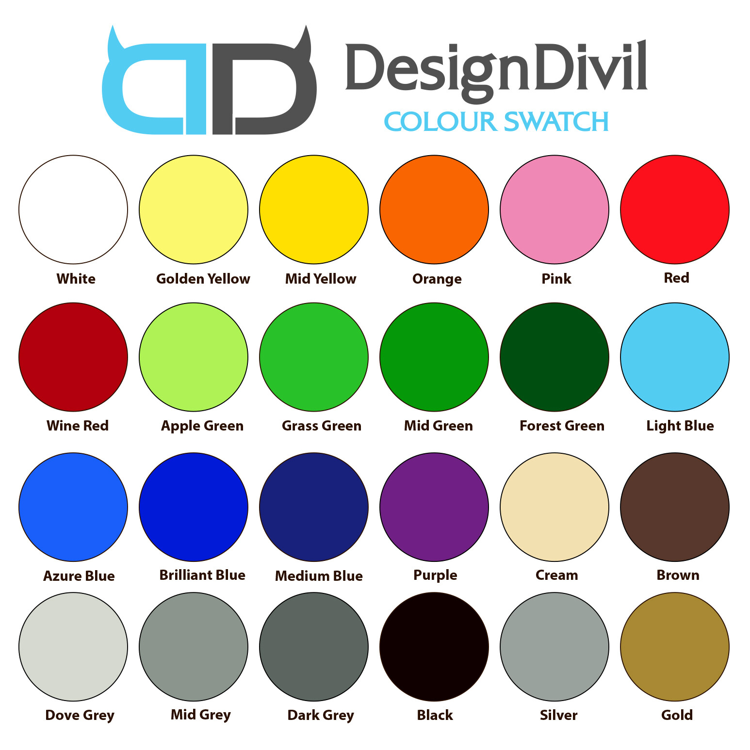 Custom Made Rock n Roll Decal Sticker Fits Guitars & Basses 12 colour options