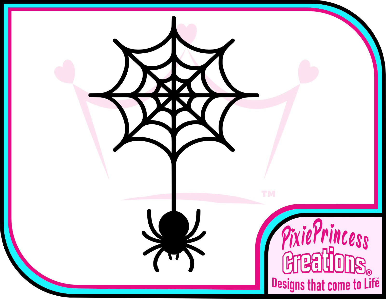 Spider Web B Funny Halloween Vinyl Sticker Wall Window Horror Laptop Car Decal