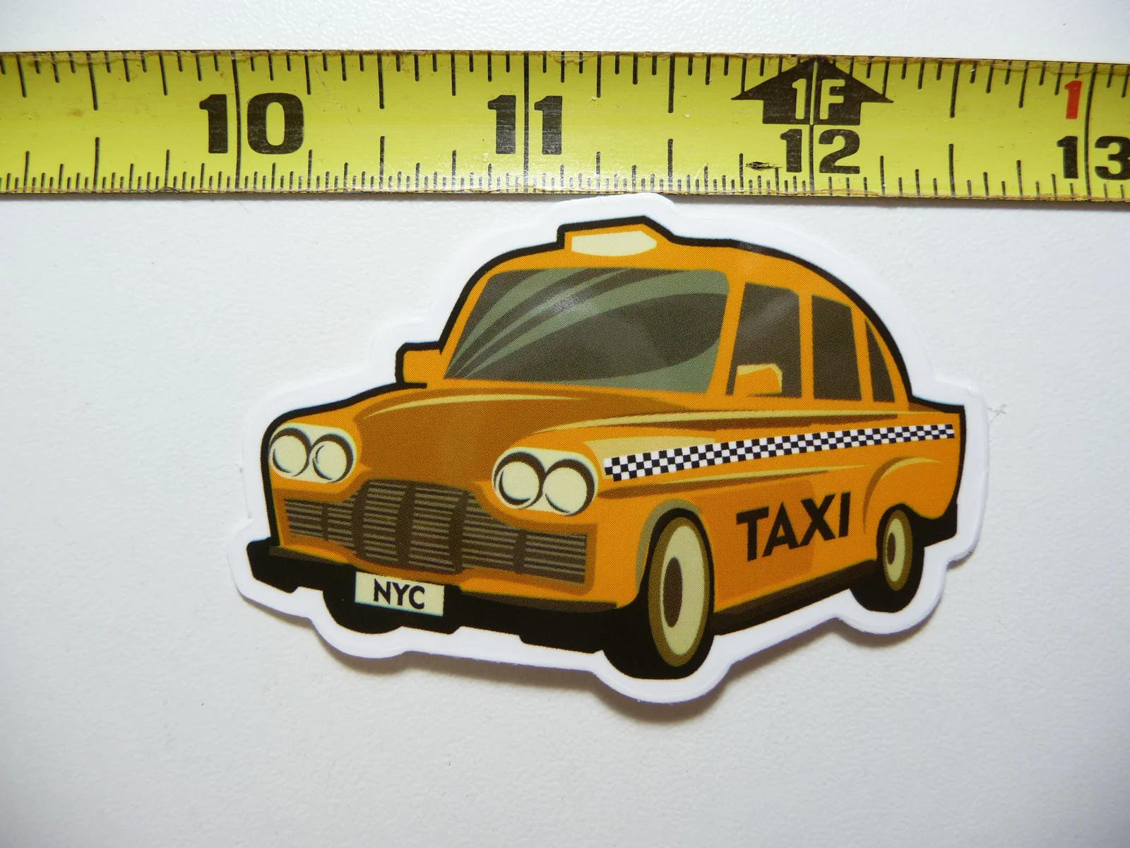 NYC TAXI NEW YORK CITY SMALL STICKER DECAL TRAVEL VACATION ON HOLIDAY