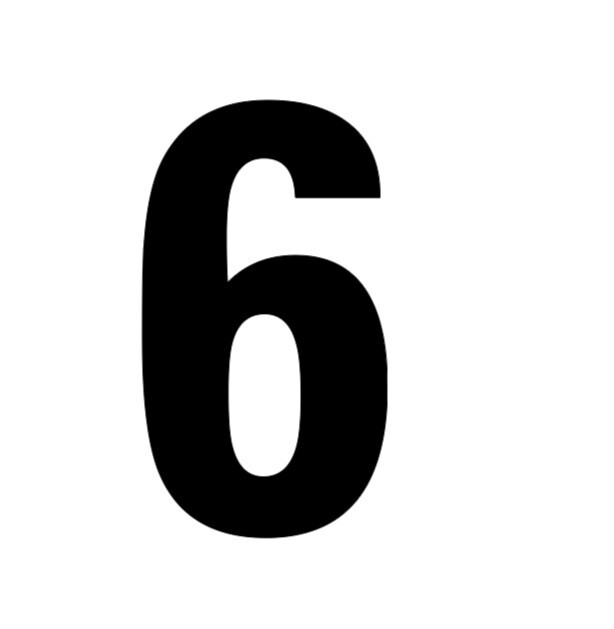 Choice BIG 5" Street Address Mailbox House Home Number Sticker Decals