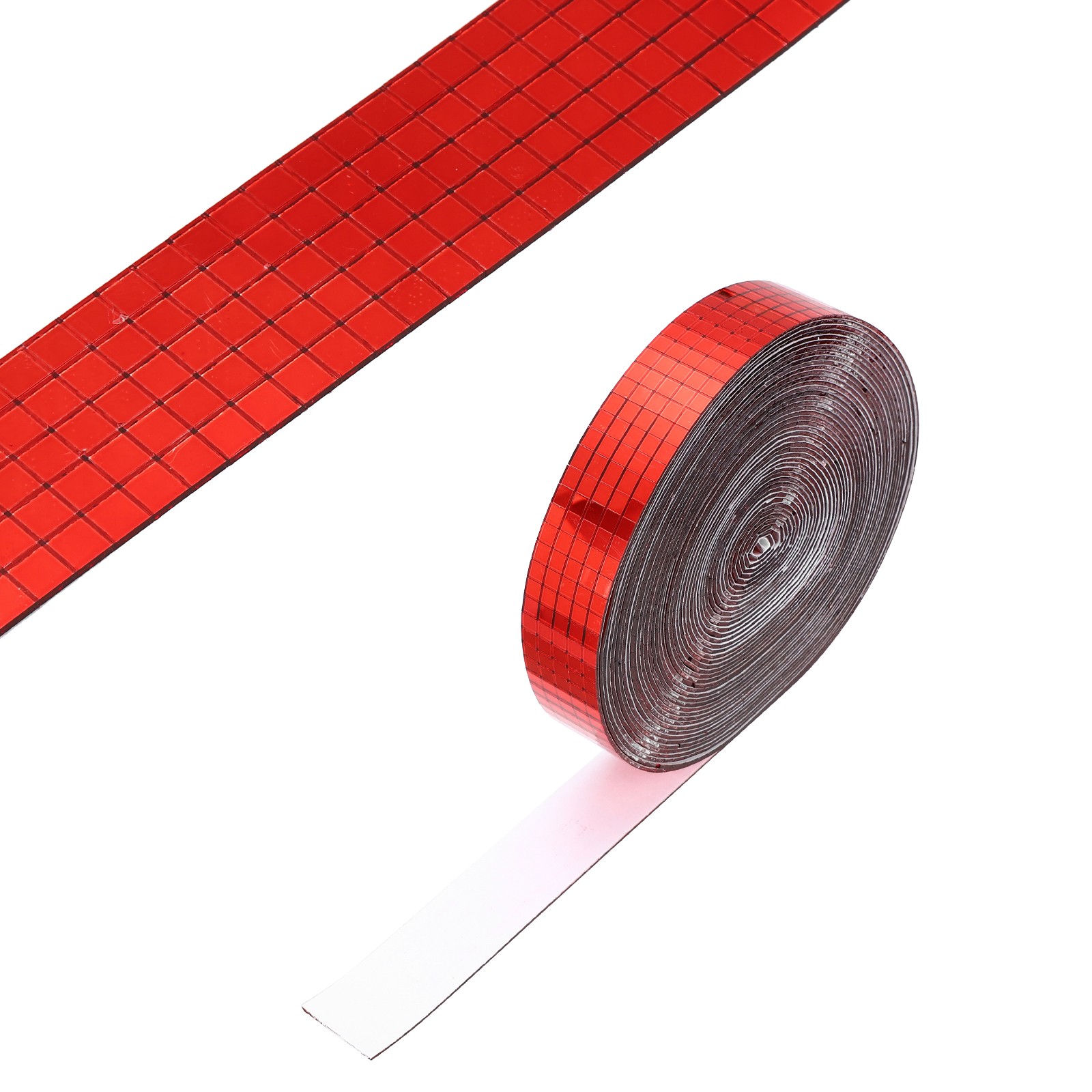5x5mm Self Adhesive Mirrors Mosaic Tiles, 10000 Pcs Mosaic Sticker, Red