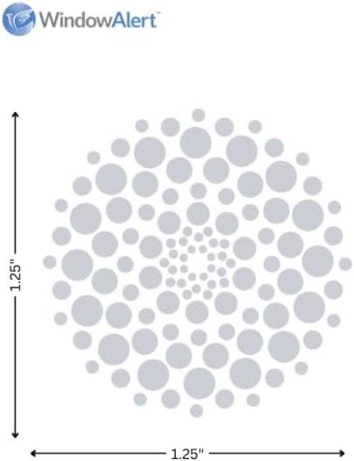 30-Pack Reflective Window Decals – Modern Dots for Bird Collision Prevention