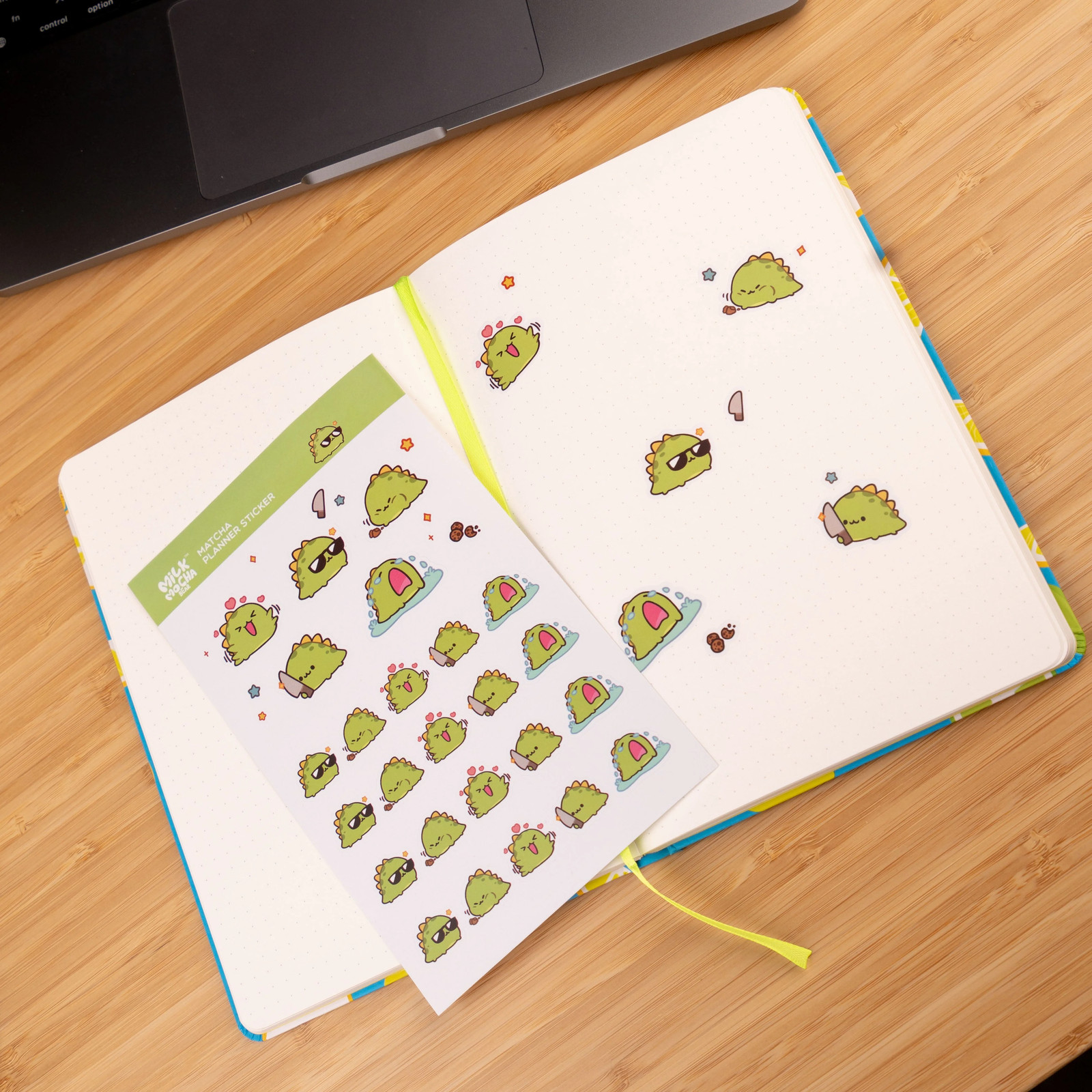 Milk Mocha Bear: Matcha Planner Sticker Sheets