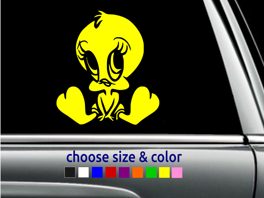 TWEETY BIRD Looney Tunes Vinyl Decal Window Wall Car Sticker CHOOSE SIZE COLOR