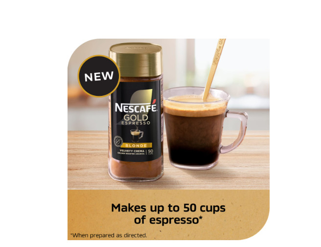 Nescafé Gold Espresso Blonde, Instant Coffee, 3.5 oz ( 2 Pack ) Free Shipping