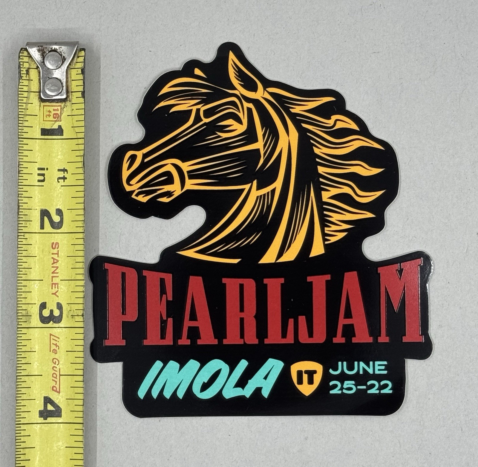 Pearl Jam Concert Event Sticker Imola Italy June 25 2022 Brand New Official