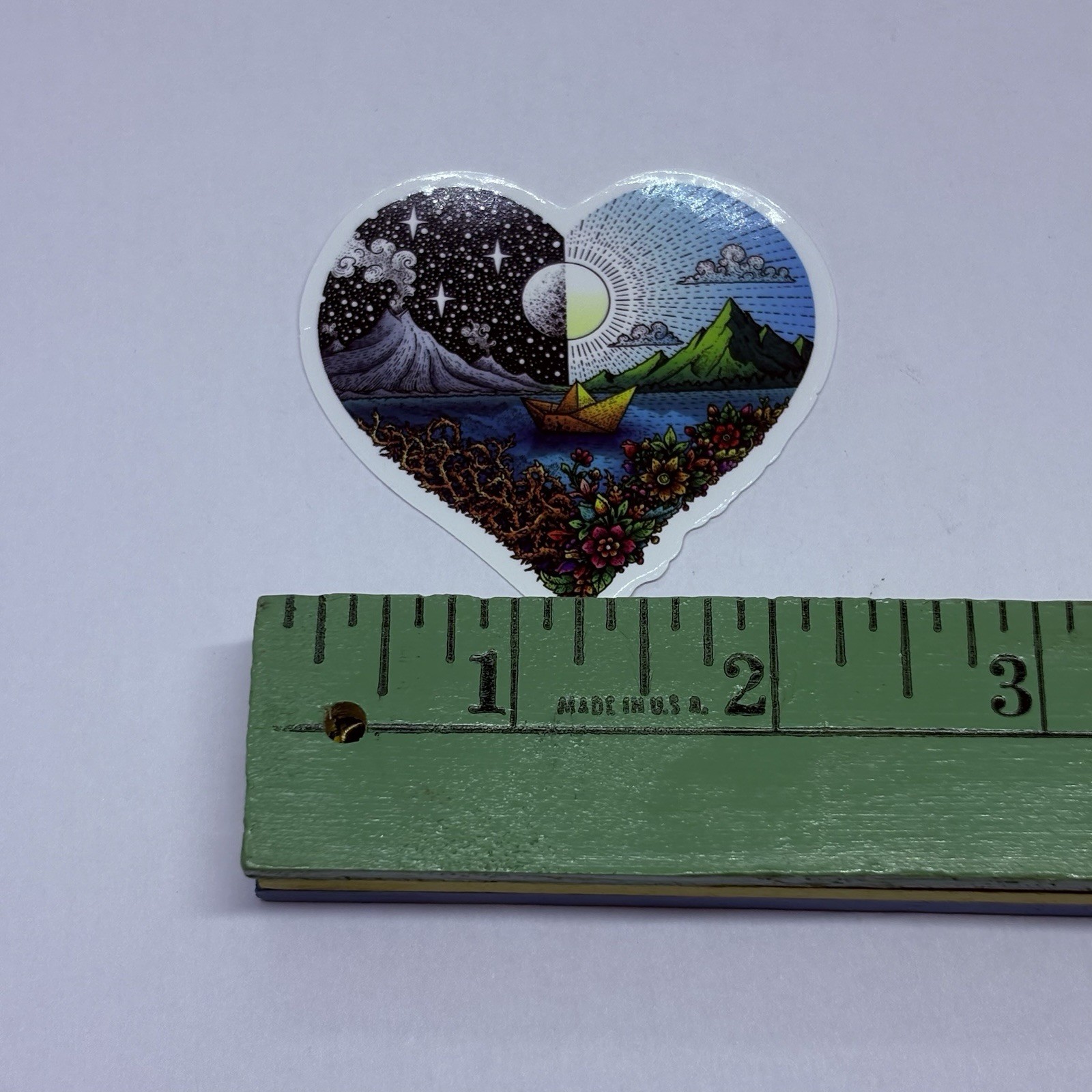 Journey Of Love Sticker Paper Bait Night Day Abstract Decal Vinyl Souvenir Tc9