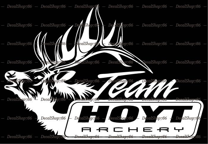Team HOYT ARCHERY – Hunting/Outdoor Sports – Vinyl Die-Cut Peel N' Stick Decals