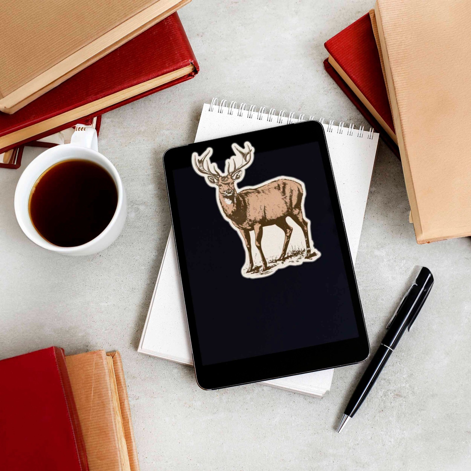 Whitetail Deer Bumper Sticker – Cool Nature Decal for Water Bottle & Laptop