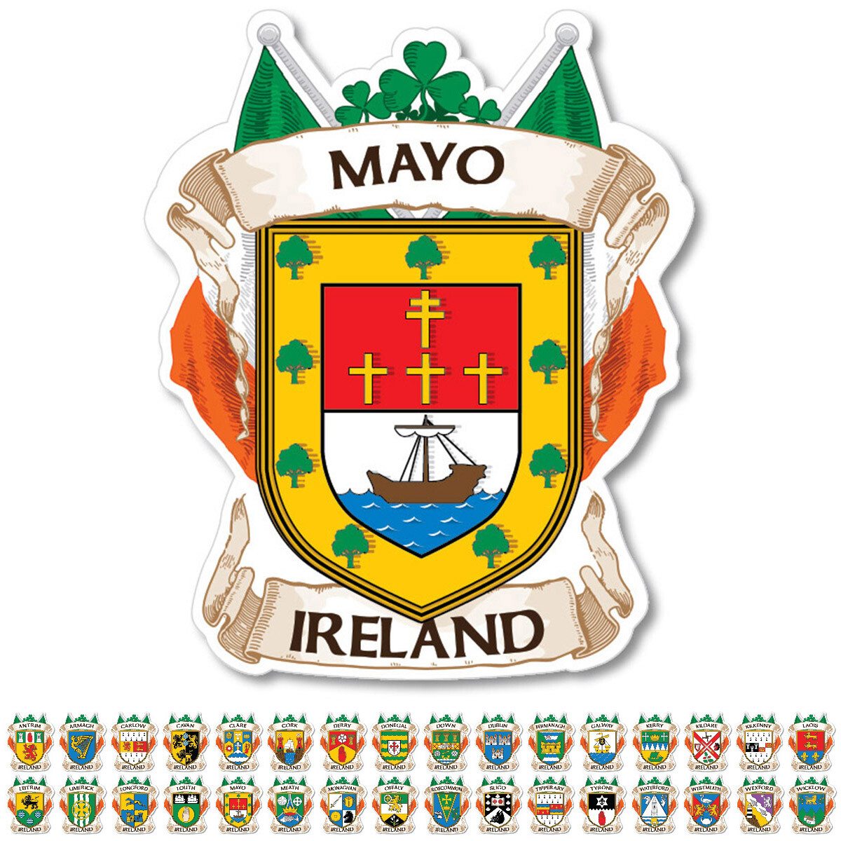 County Mayo Ireland Irish Decal Sticker