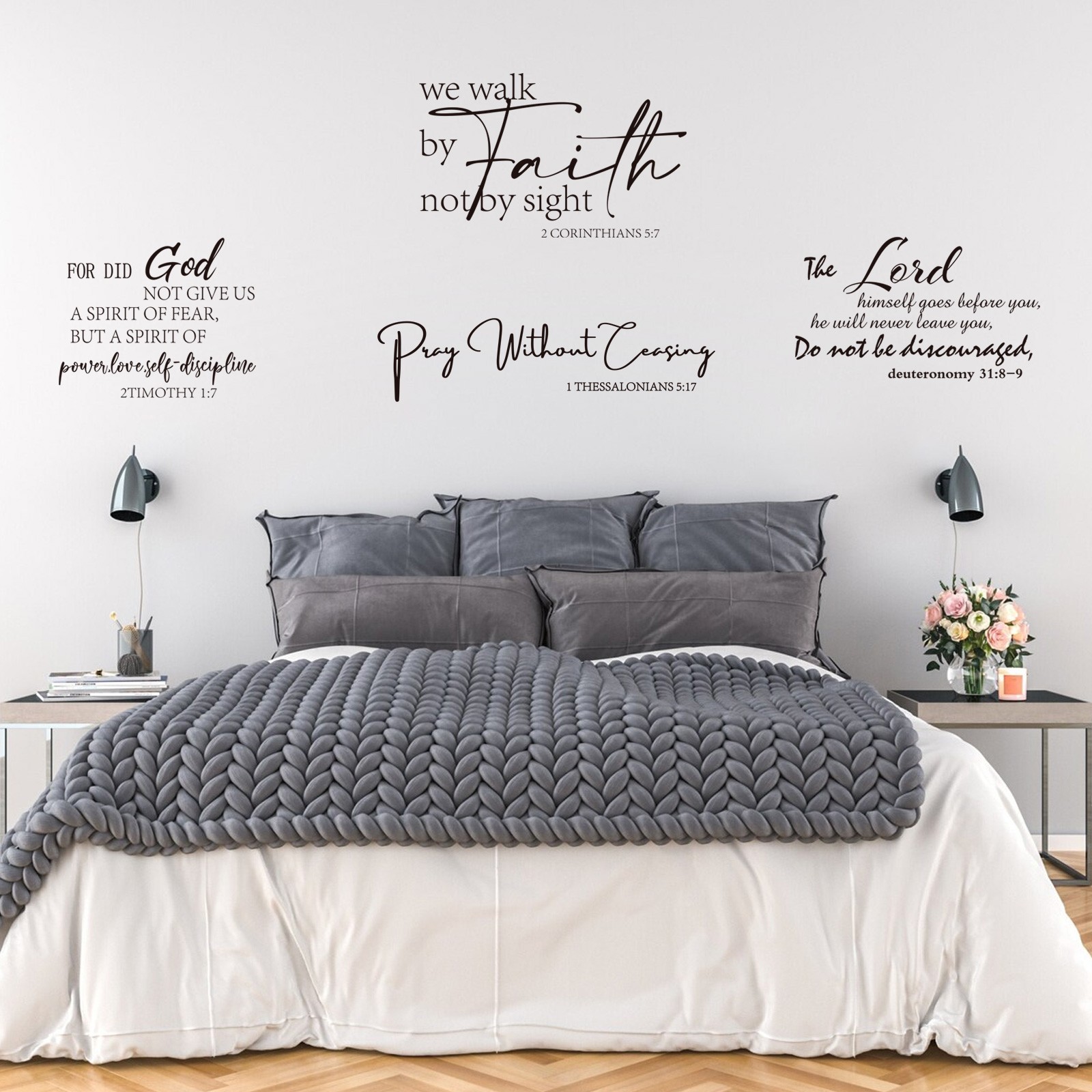 4PCS Inspirational Removable Wall Sticker Vinyl Mural Decal Home Room DIY Decor