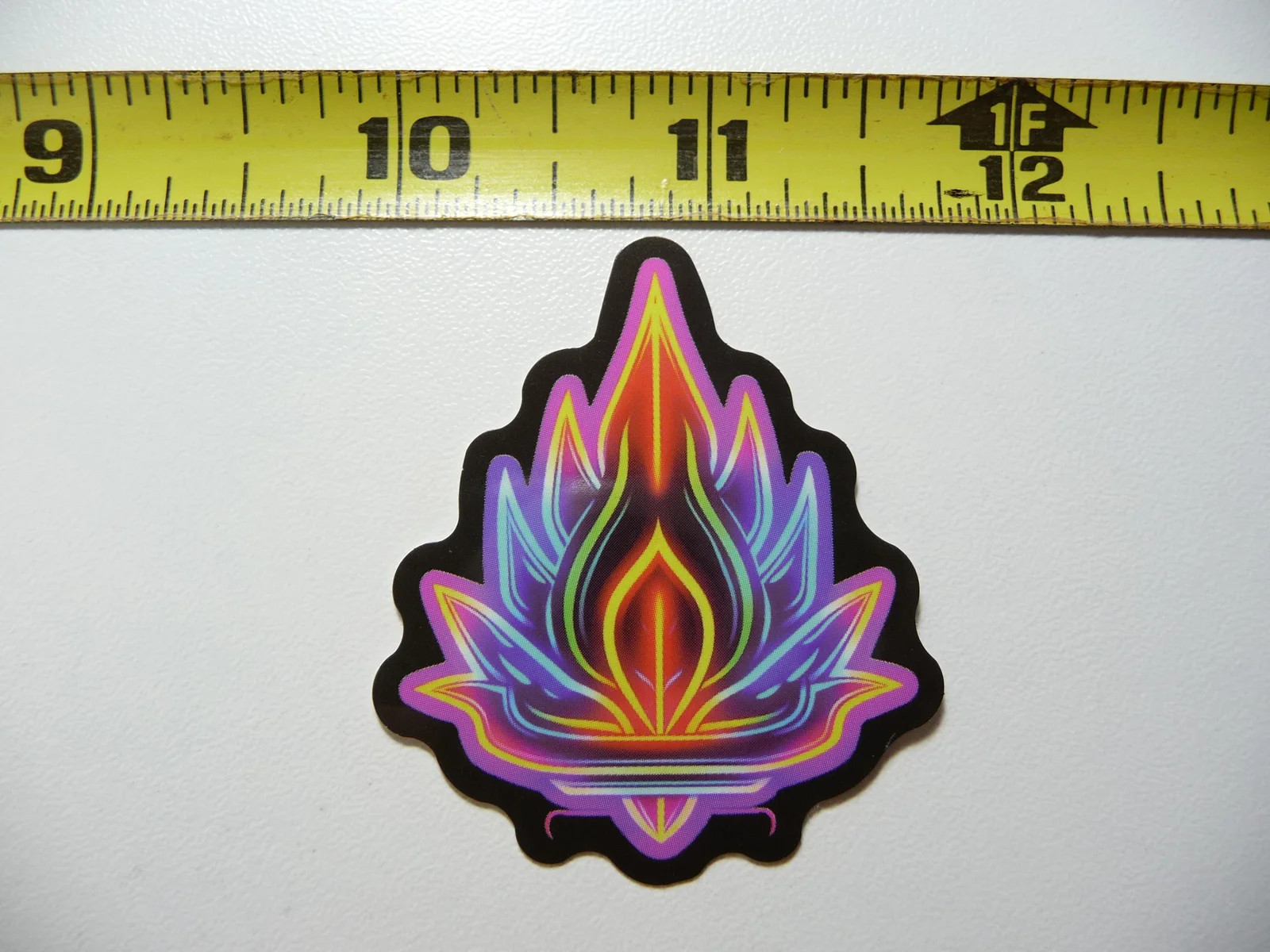 YOGA PEACE PLANT SMALL STICKER DECAL NEON STYLE FUN COLORFUL DECO FUNNY