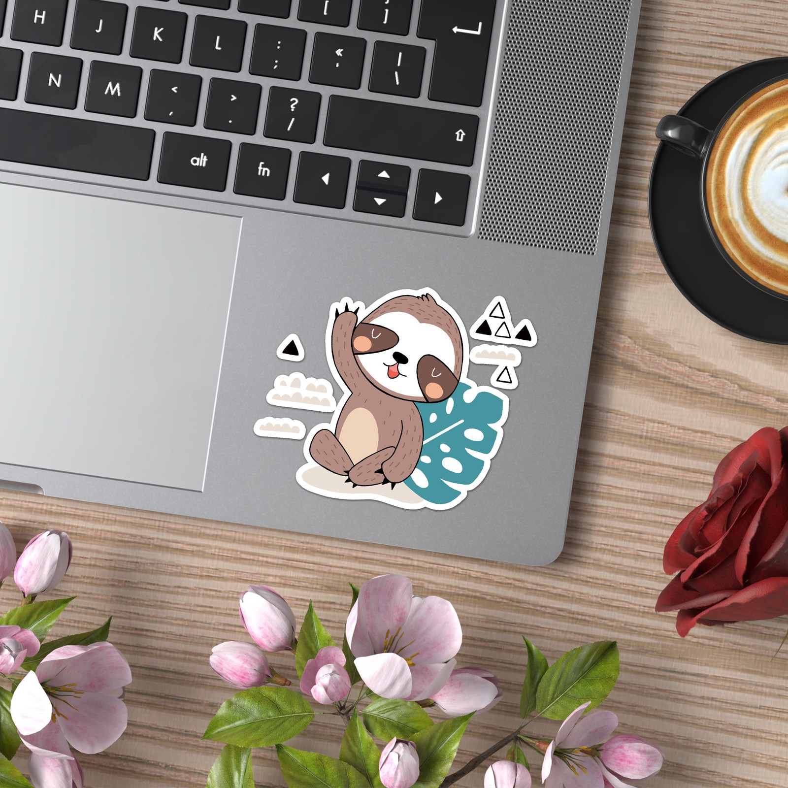 Cartoon Sloth – Vinyl Decal Sticker – Car Window Laptop – ebn8667