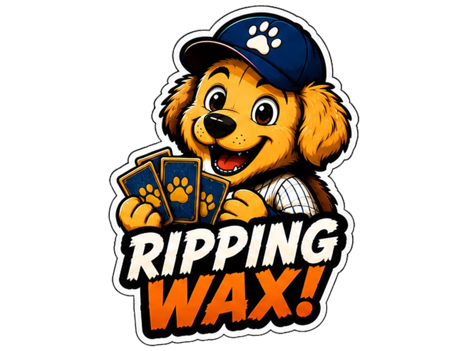 Pack Dog Decal Sticker Trading Card Pack Opening Sticker Car Window Bottle