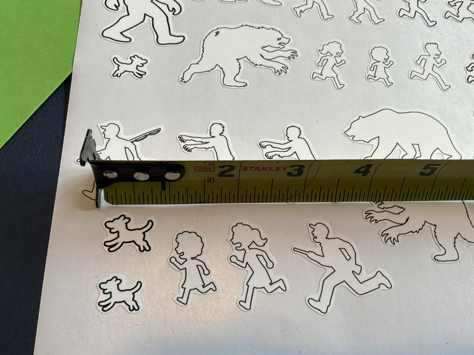Sasquatch & Zombies RC Scale Hobby Notebook Pre-Cut Decal Set Of 33 1"x1 1/2"