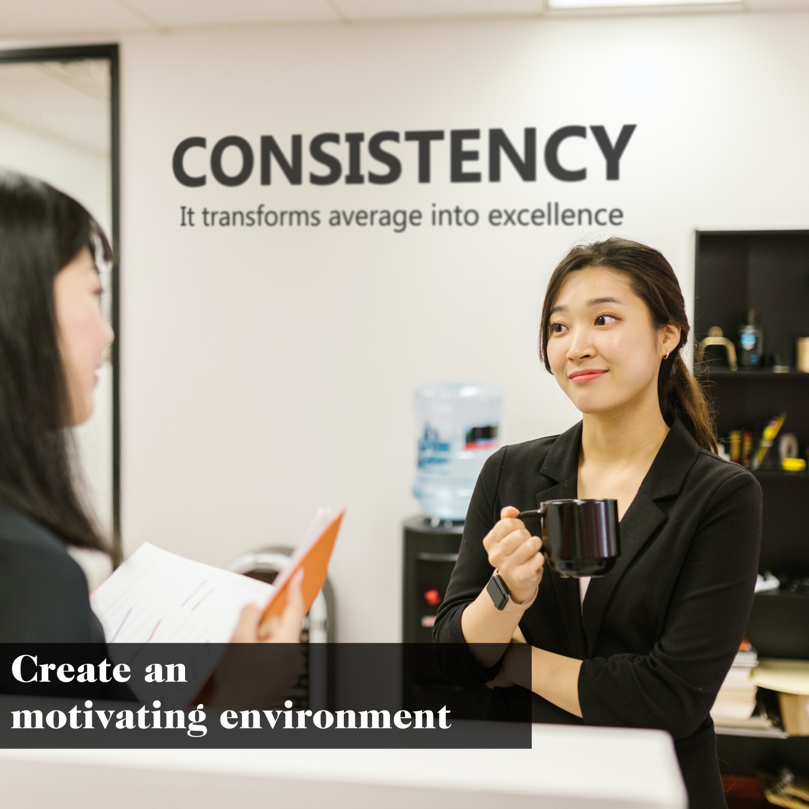 Consistency Wall Decal Sticker Office Decor Quote Vinyl Inspirational Wall Art
