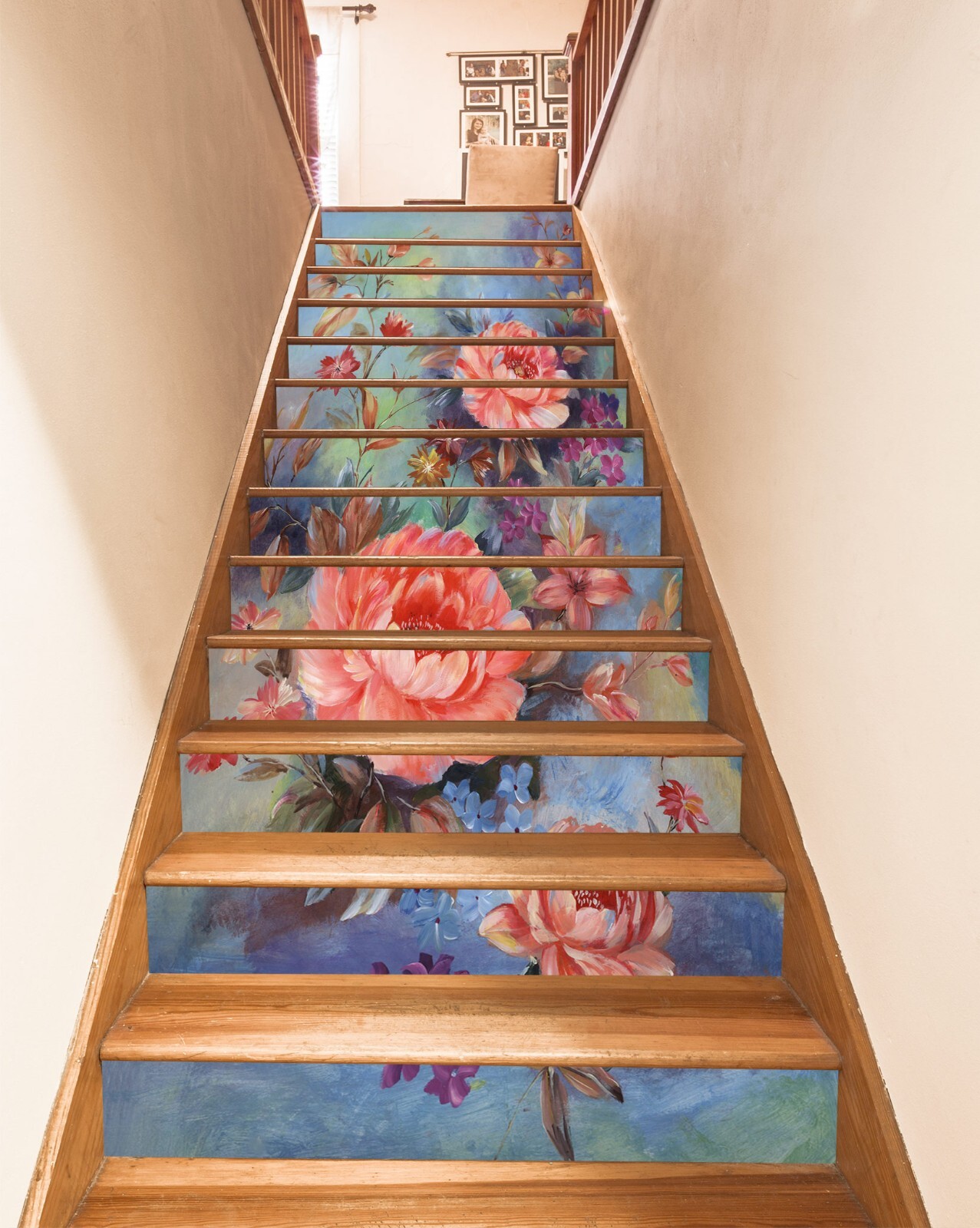 3D Red Flower 156 Stair Risers Decoration Photo Mural Vinyl Decal Wallpaper