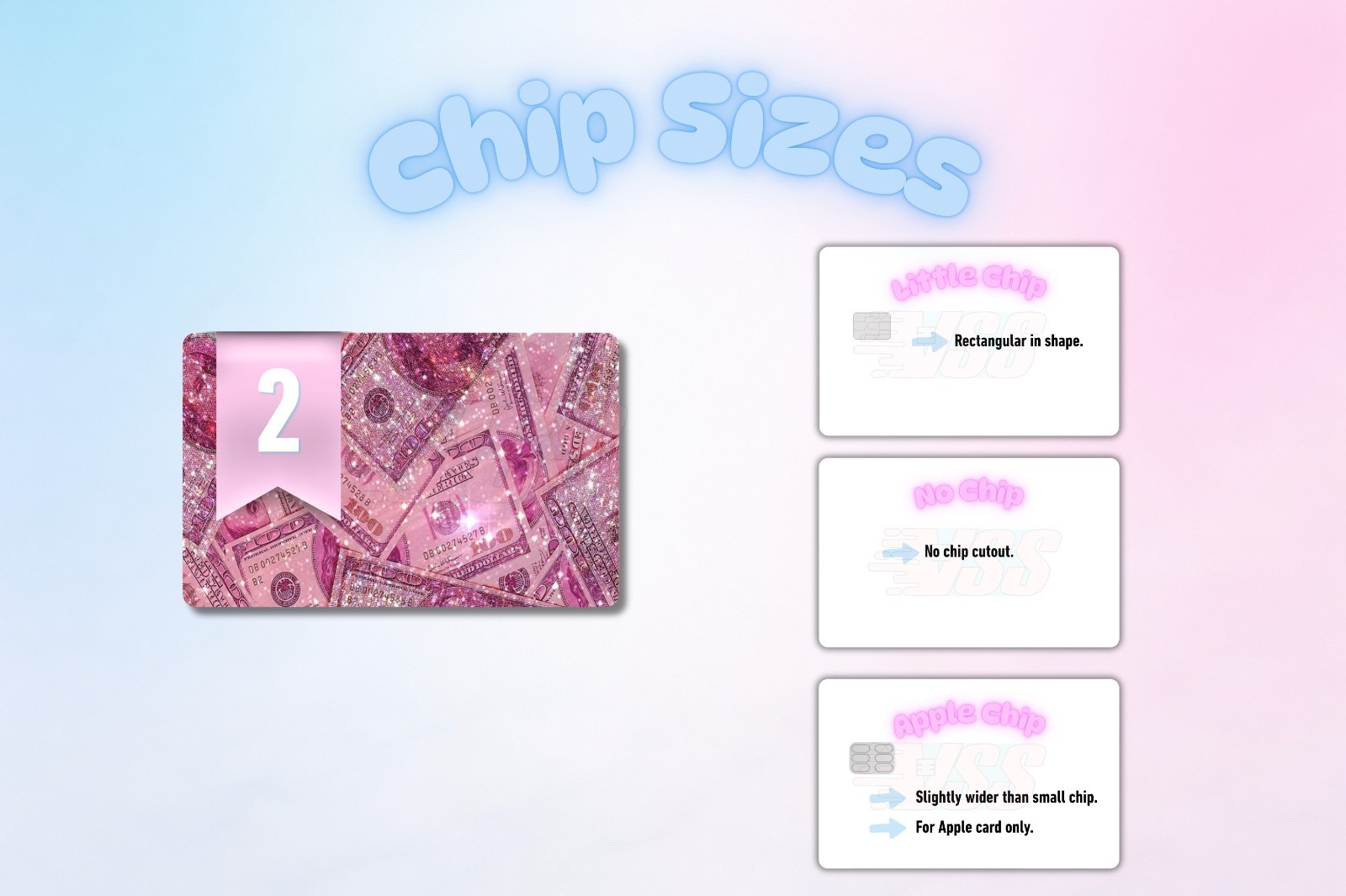 3‑Pack Baddie on a Budget Card Skins –Vinyl Credit & Debit Card Covers | Durable