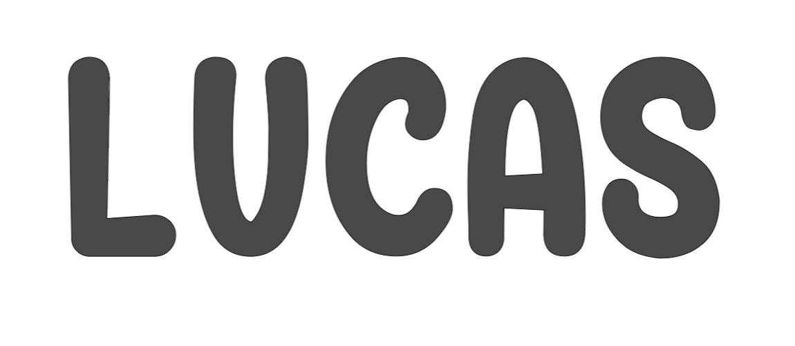 New LUCAS Personalized Name Vinyl Decal for Cups tumblers Crafts walls Phone