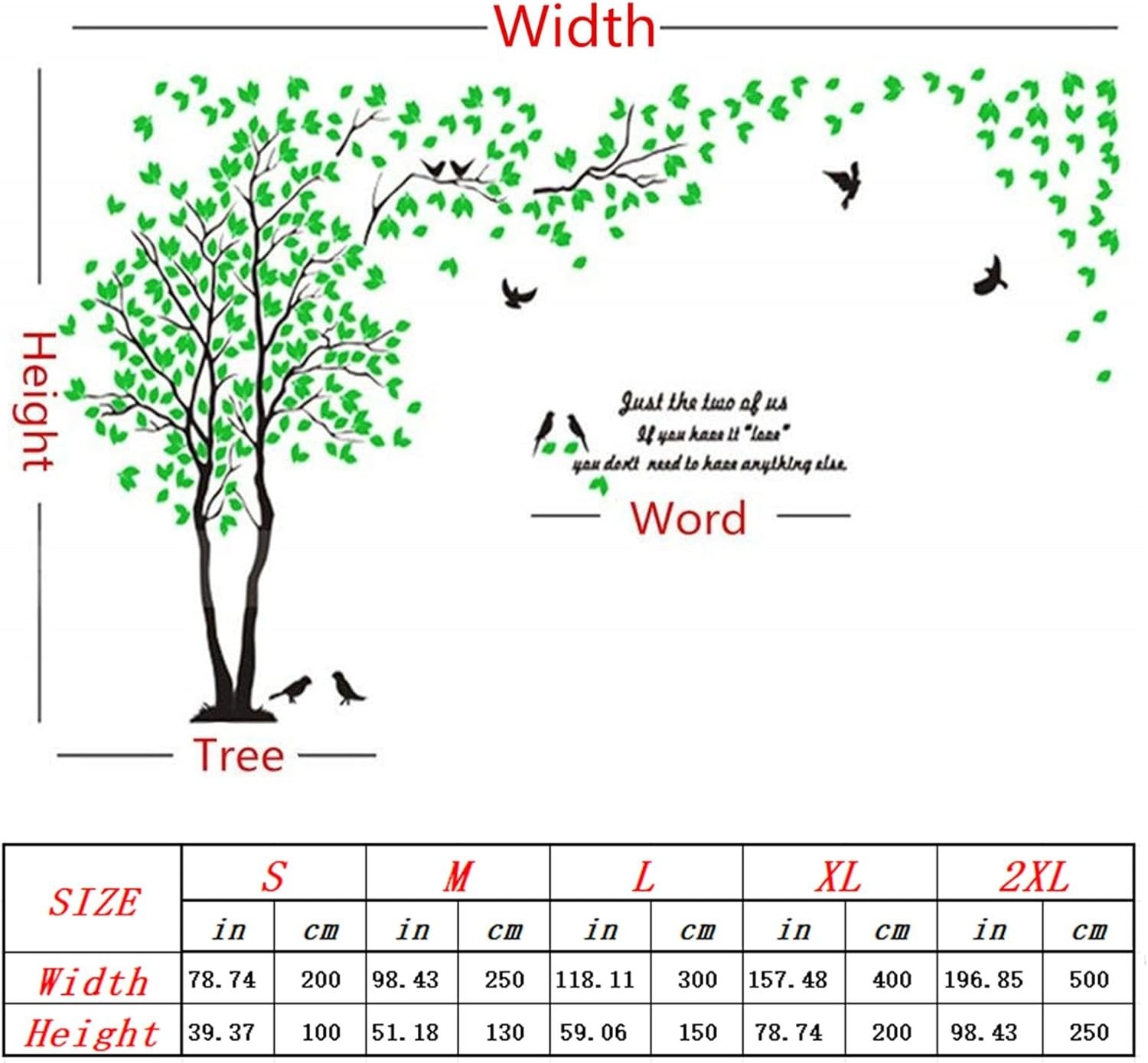 Elegant 3D Tree Wall Art – DIY Acrylic Family Tree Decal 98"x51" Waterproof