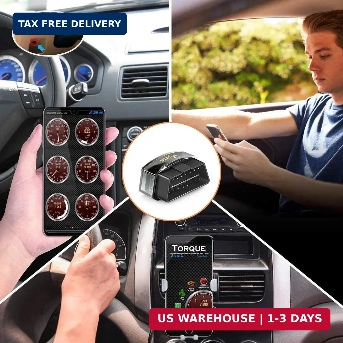 iCar Pro Bluetooth 4.0 (BLE) OBD2 Fault Code Reader OBDII Code Scanner Car