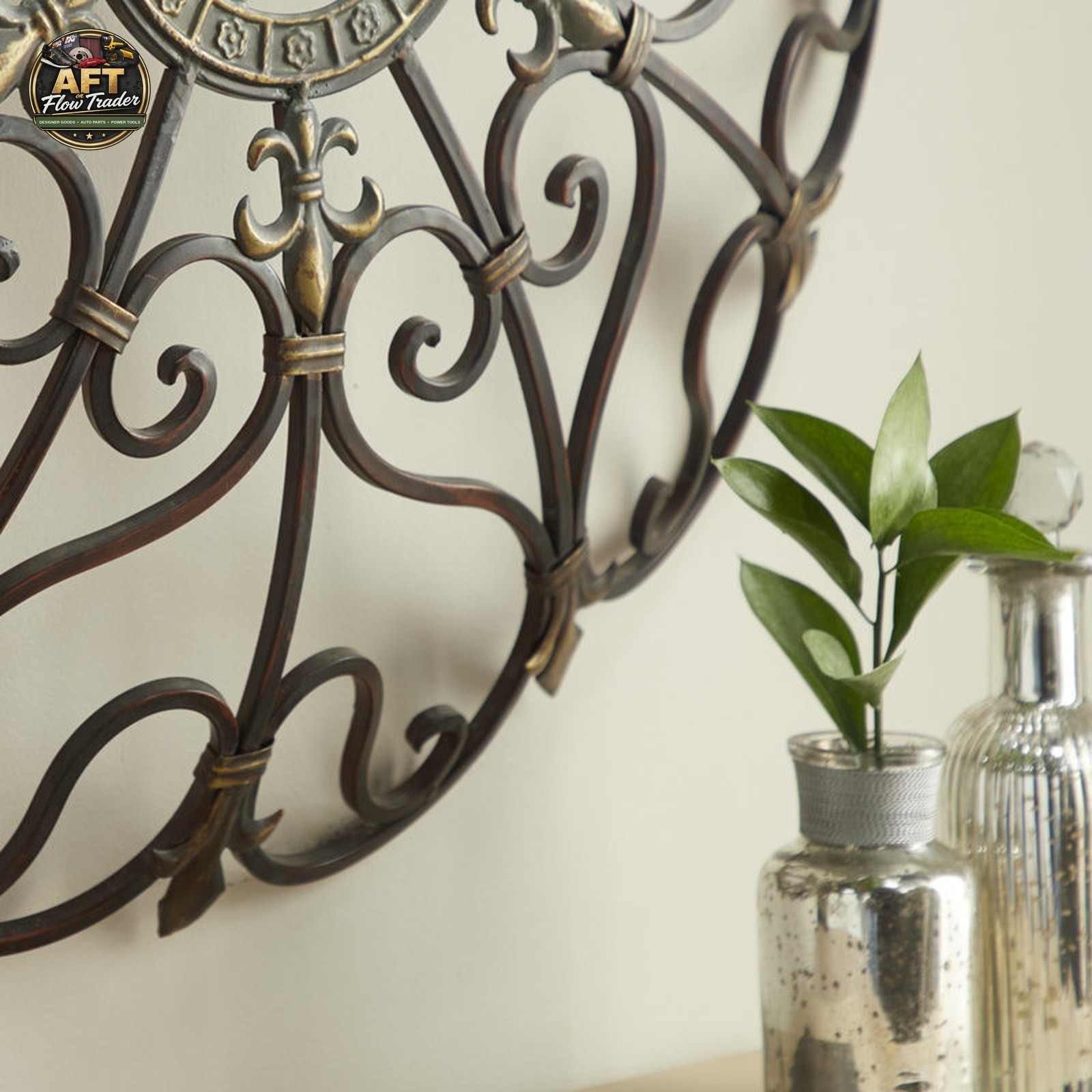 Charlton Home Traditional Abstract Wall Decor on Metal
