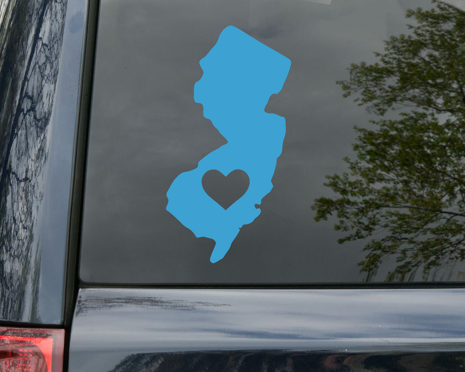 New Jersey Vinyl Decal – Hearty Love Home State Native Jerseyan Die Cut Sticker