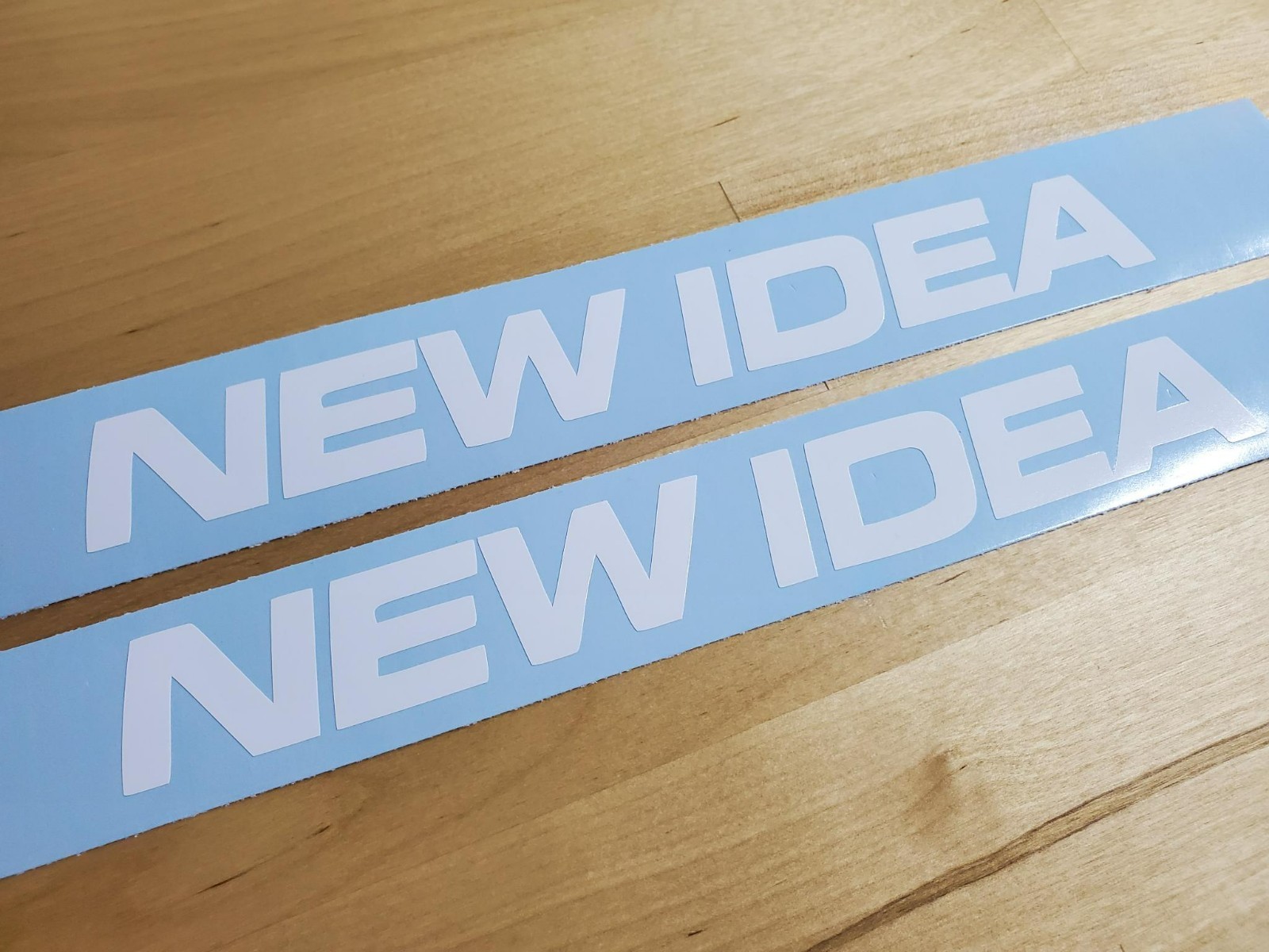 new idea tractor farm Decals Stickers Gloss white 18" (2) Fast USA
