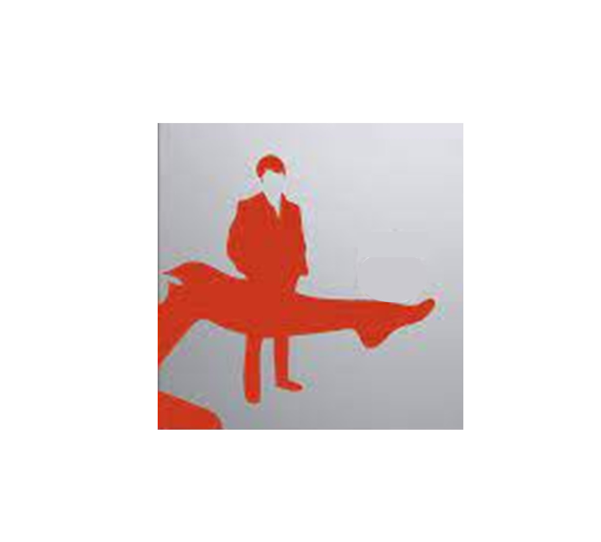 Red The Graduate Movie Silhouette Decal Vinyl Sticker 7.25 x 7.25 inches