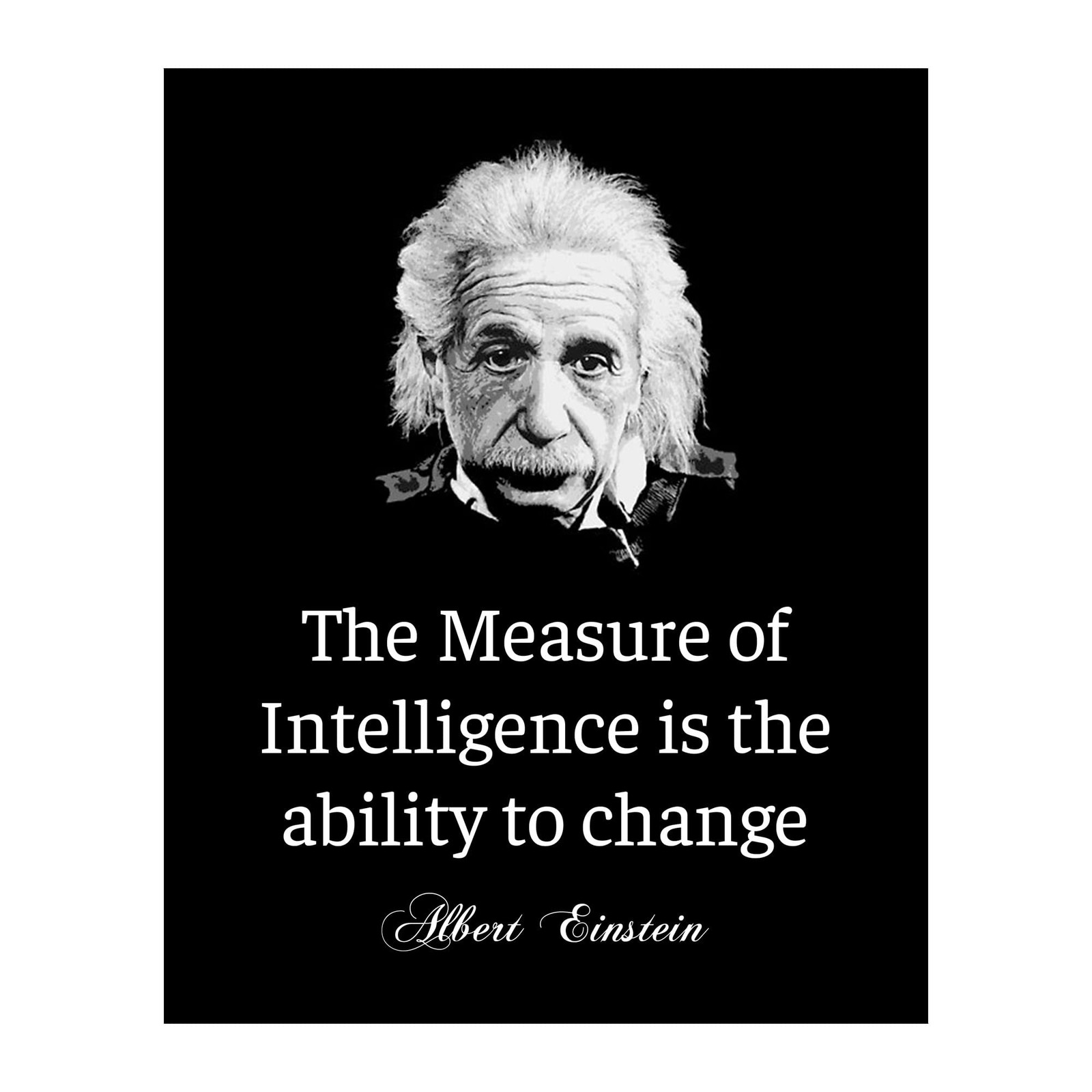 Albert Einstein Motivational Quotes Wall Art Print – Philosophical Decor for …