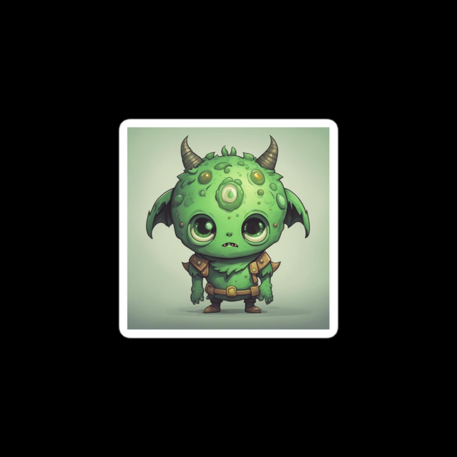 green monster sticker.