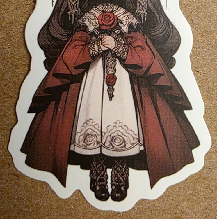 Halloween Sticker Girl Witch Vampire Ghost Gothic Cross Nun Chibi Anime Manga