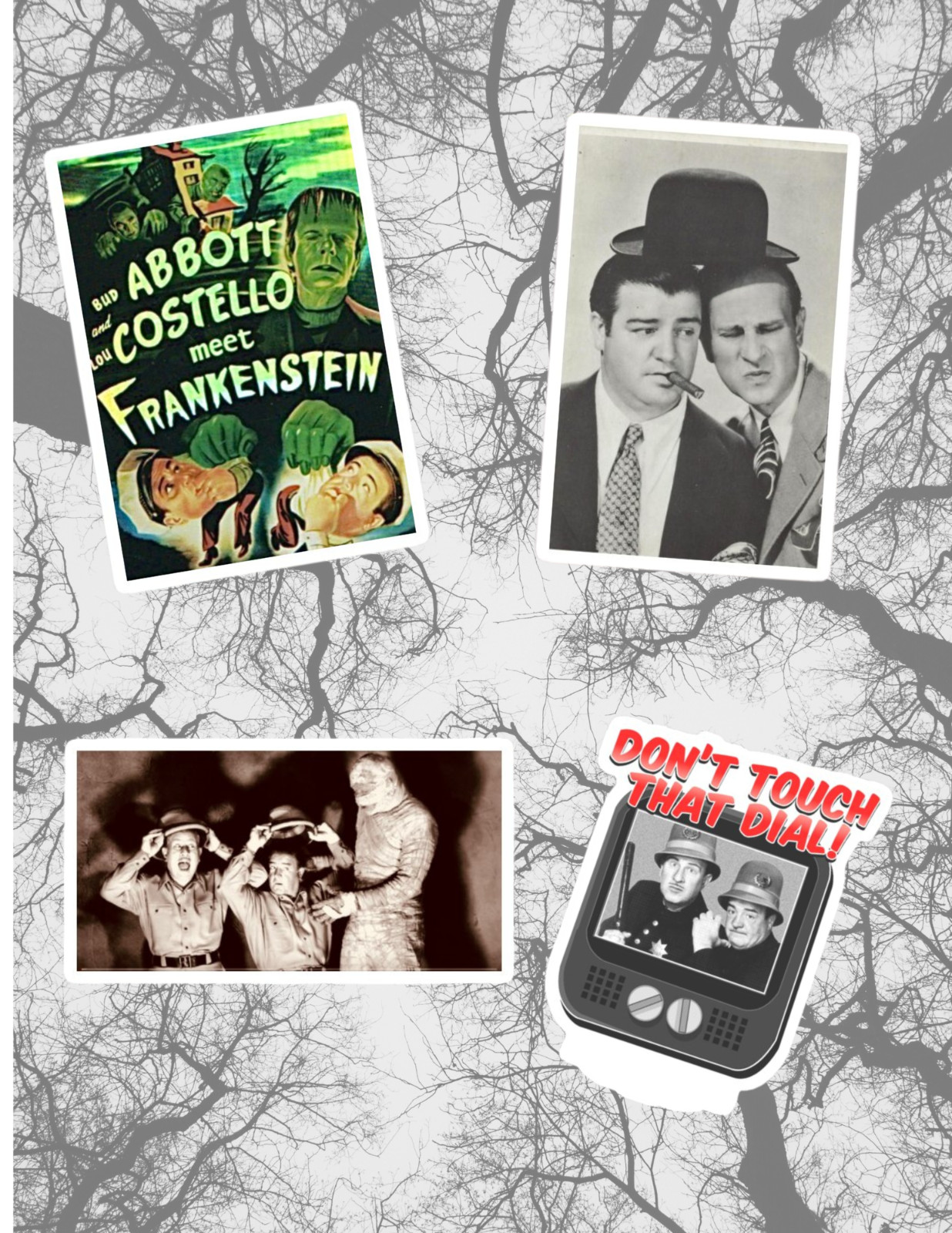 Abott & Costello Comedy Sticker Pack