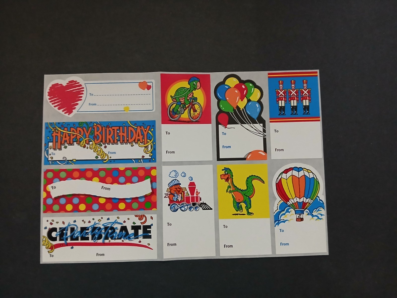 New Assorted Designs To & From Gift Stickers Count Of 80 Stickers