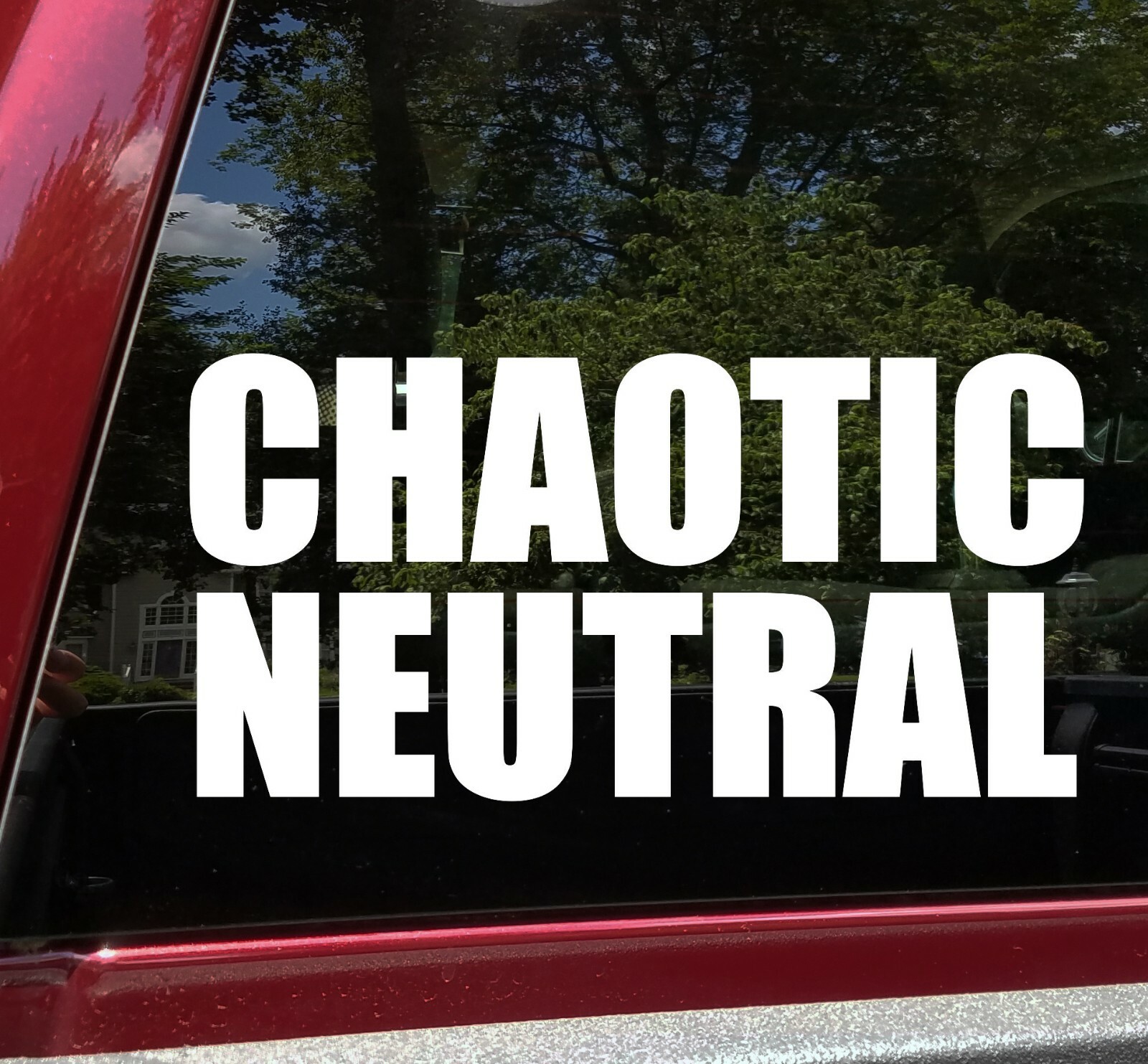 Chaotic Neutral Vinyl Sticker – RPG Role Playing Character Alignment V2 – Decal